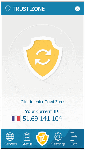 واجهة برنامج Trust Zone